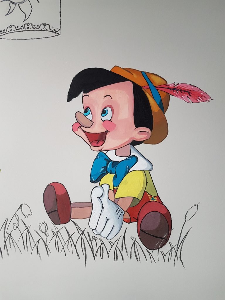 mural infantil en Alcorcón, mural pared en Alcorcón, mural pintado a mano en Alcorcón, personalización