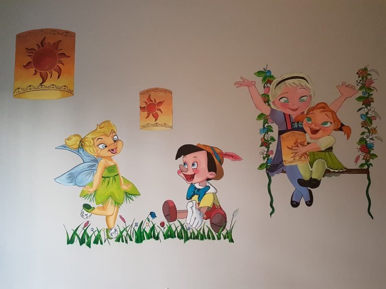 mural infantil en Alcorcón, mural pared en Alcorcón, mural pintado a mano en Alcorcón, personalización