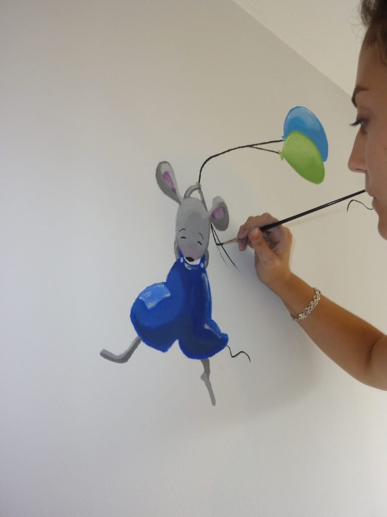mural infantil en Alcorcón, mural pared en Alcorcón, mural pintado a mano en Alcorcón, personalización