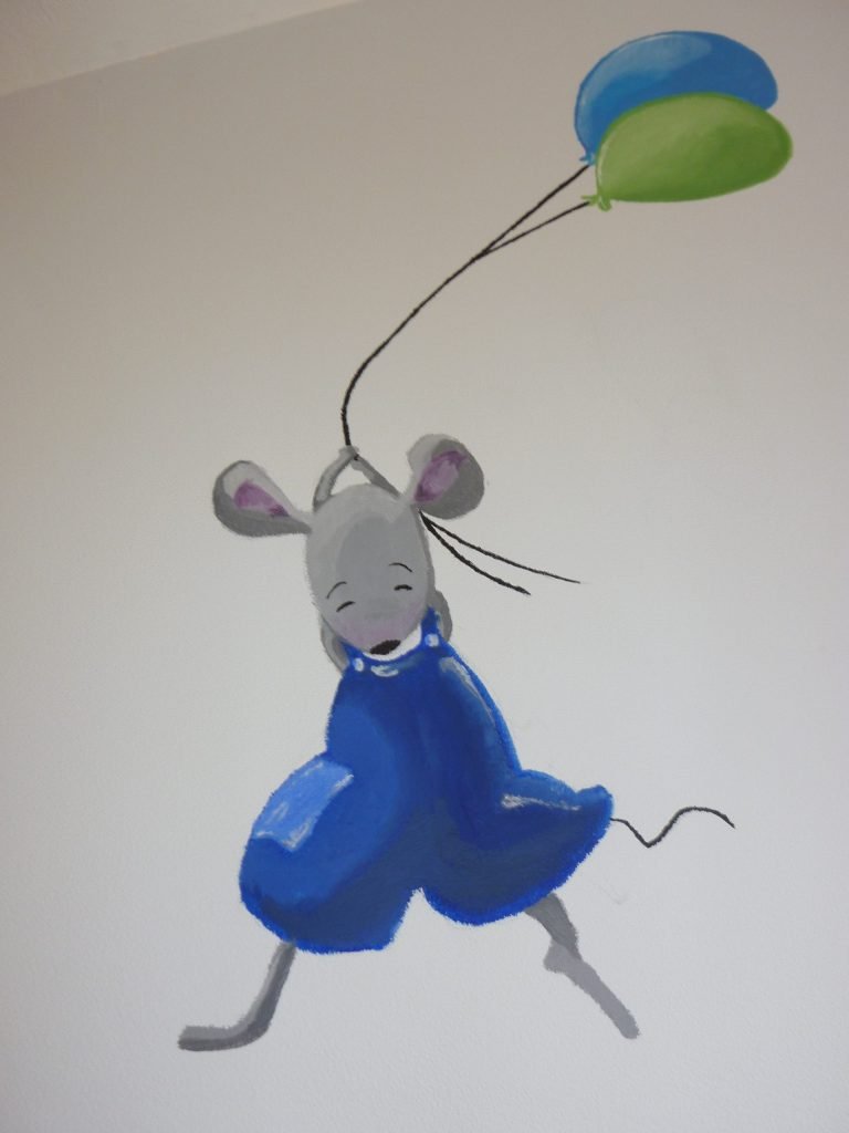 mural infantil en Alcorcón, mural pared en Alcorcón, mural pintado a mano en Alcorcón, personalización